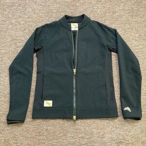 Tracksmith Women’s XS Black Nor'Easter Track Jacket Merino Wool Lined EUC